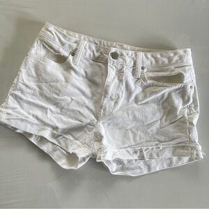 Gap white denim shorts